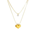Double Love Necklace Gold