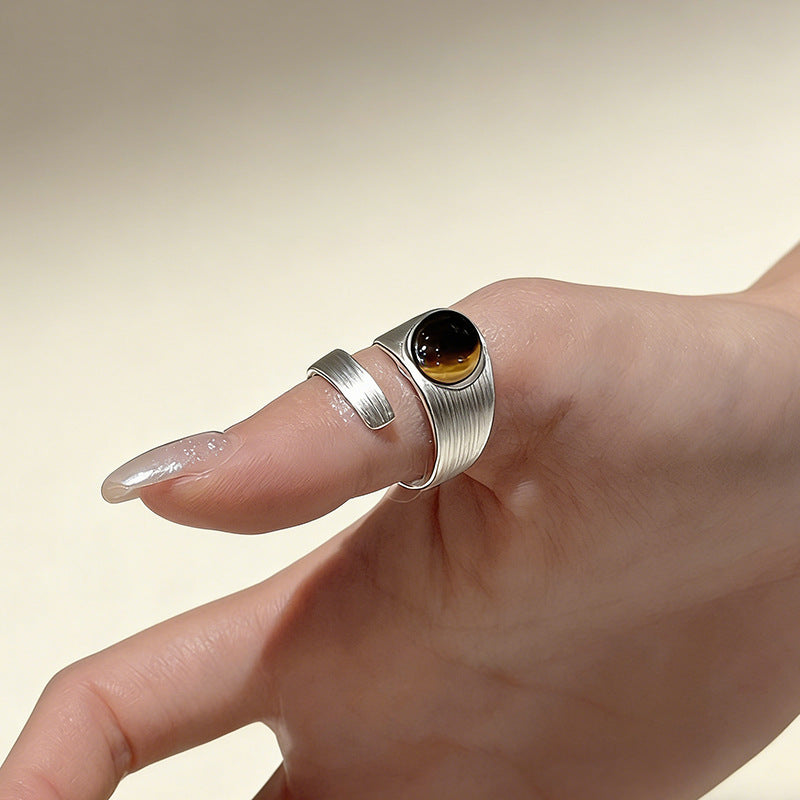 Tigers Eye Stone Ring