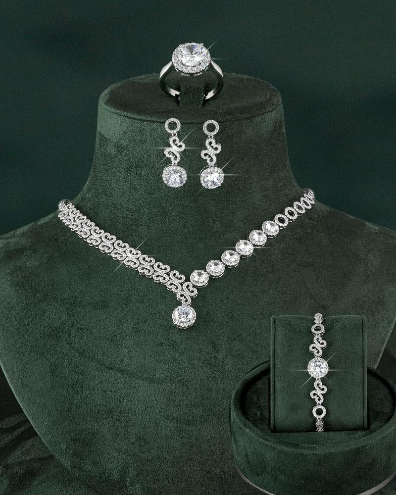 Crystal Link Jewellery Set