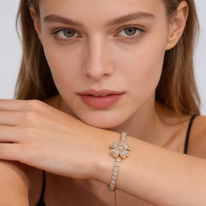 Stirling Infinity Heart Bracelet