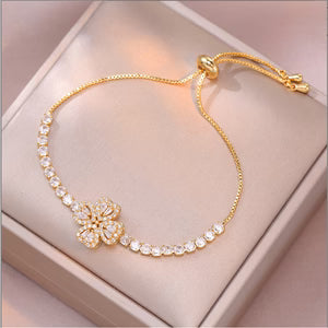 Stirling Infinity Heart Bracelet